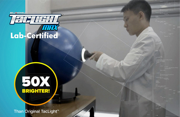 Tac Light™ Max Lab Certified, 50x brighter than original TacLight™
